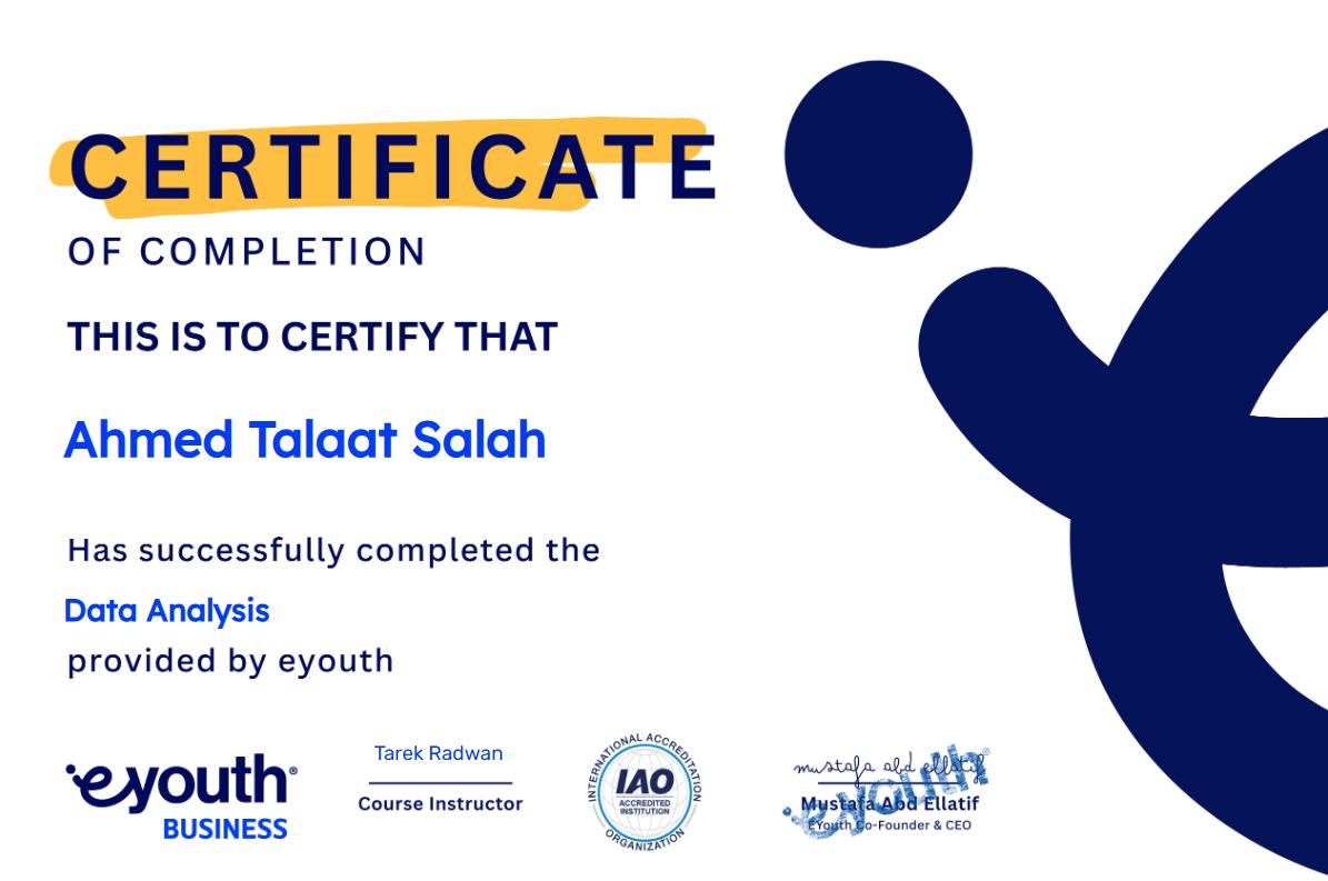Eyouth Data Analysis Diploma